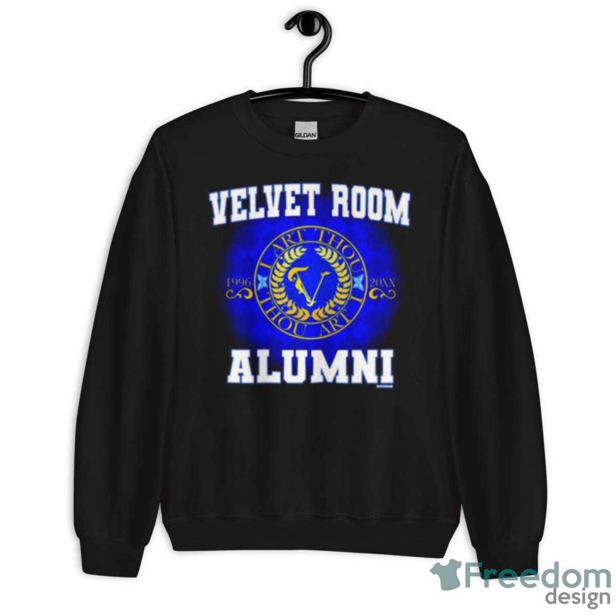 Checkered Velvet Room Alumni Persona Varisty Shirt - Unisex Crewneck Sweatshirt