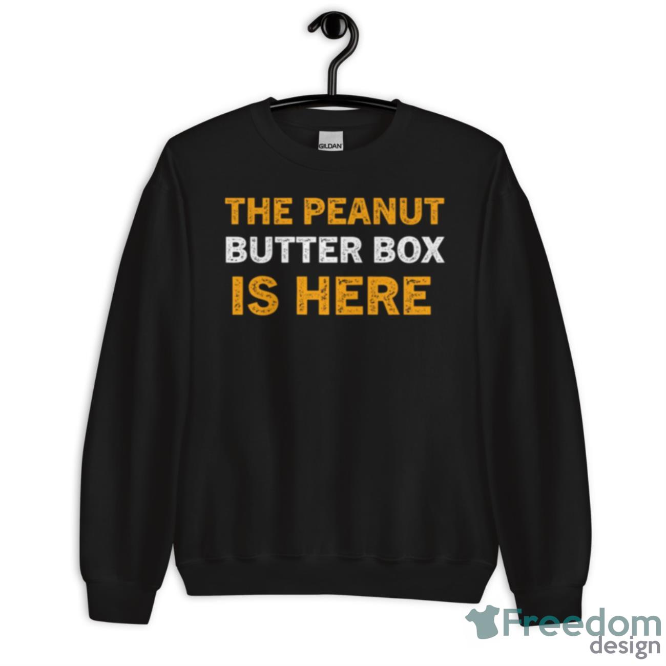 Chewy The Peanut Butter Box Is Here Funny Saint Bernard Shirt - Unisex Crewneck Sweatshirt