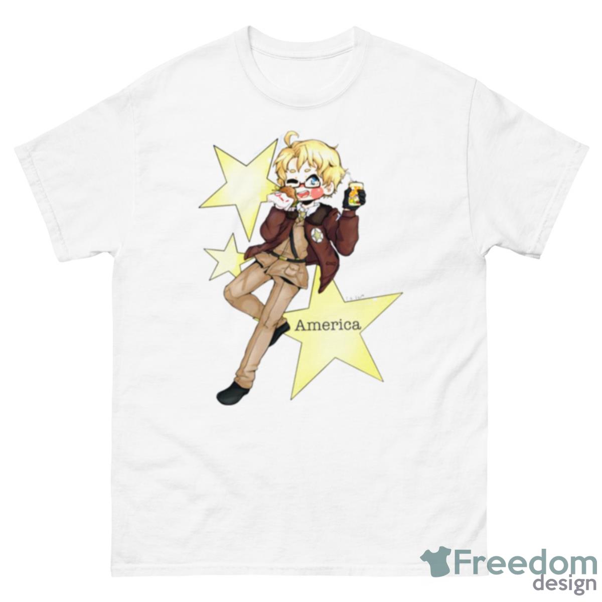 Chibi America Hetalia Archives Shirt - 500 Men’s Classic Tee Gildan