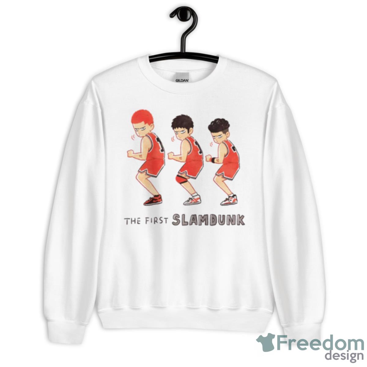 Chibi Trio Of The First Slam Dunk Slam Dunk Movie Anime Shirt - Unisex Heavy Blend Crewneck Sweatshirt