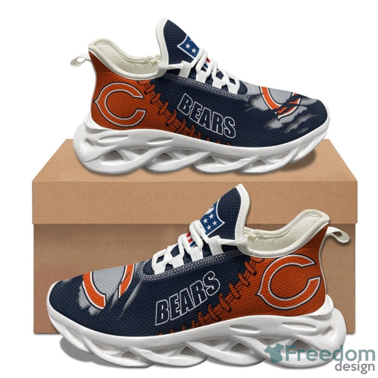 Chicago Bears NFL Max Soul Sneakers Running Shoes Product Photo 2