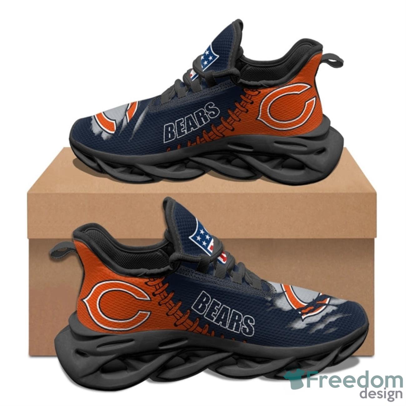 Chicago Bears NFL Max Soul Sneakers Running Shoes Product Photo 1