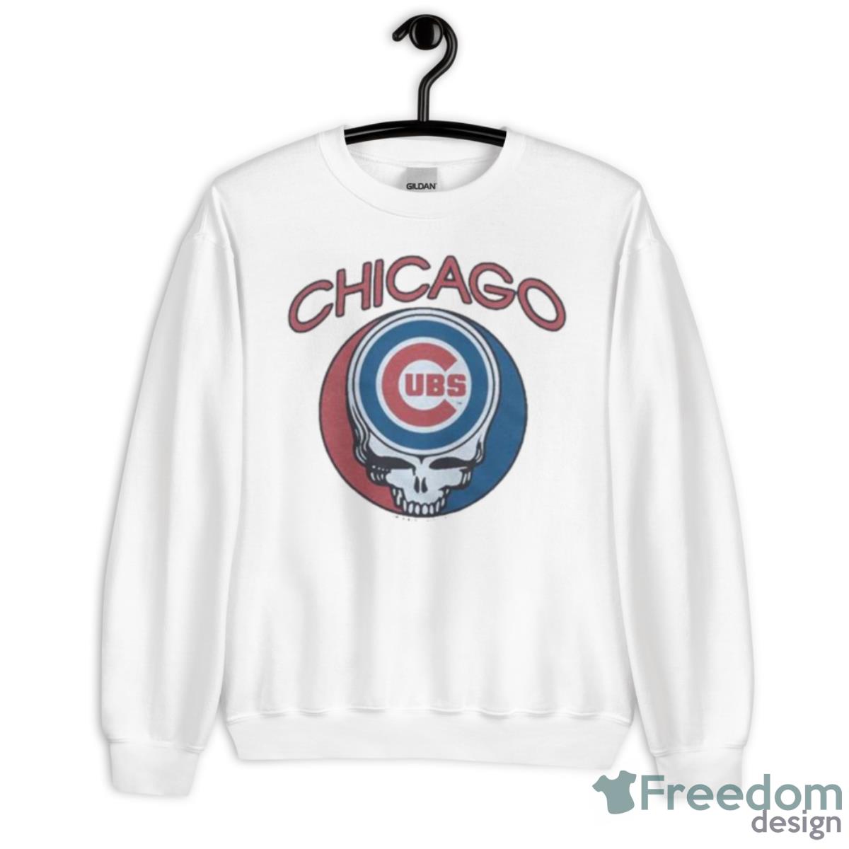 Chicago Cubs Homage Grateful Dead Tri Blend Shirt - Unisex Heavy Blend Crewneck Sweatshirt