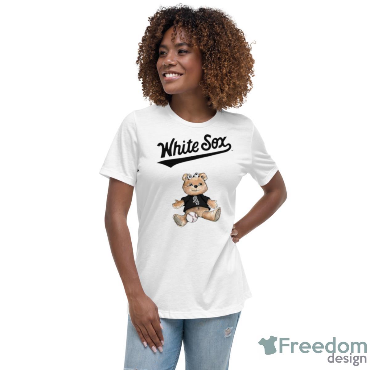 Chicago White Sox Infant Girl Teddy Shirt - Womens Relaxed Short Sleeve Jersey Tee Chicago White Sox Infant Girl Teddy Shirt - Womens Relaxed Short Sleeve Jersey Tee