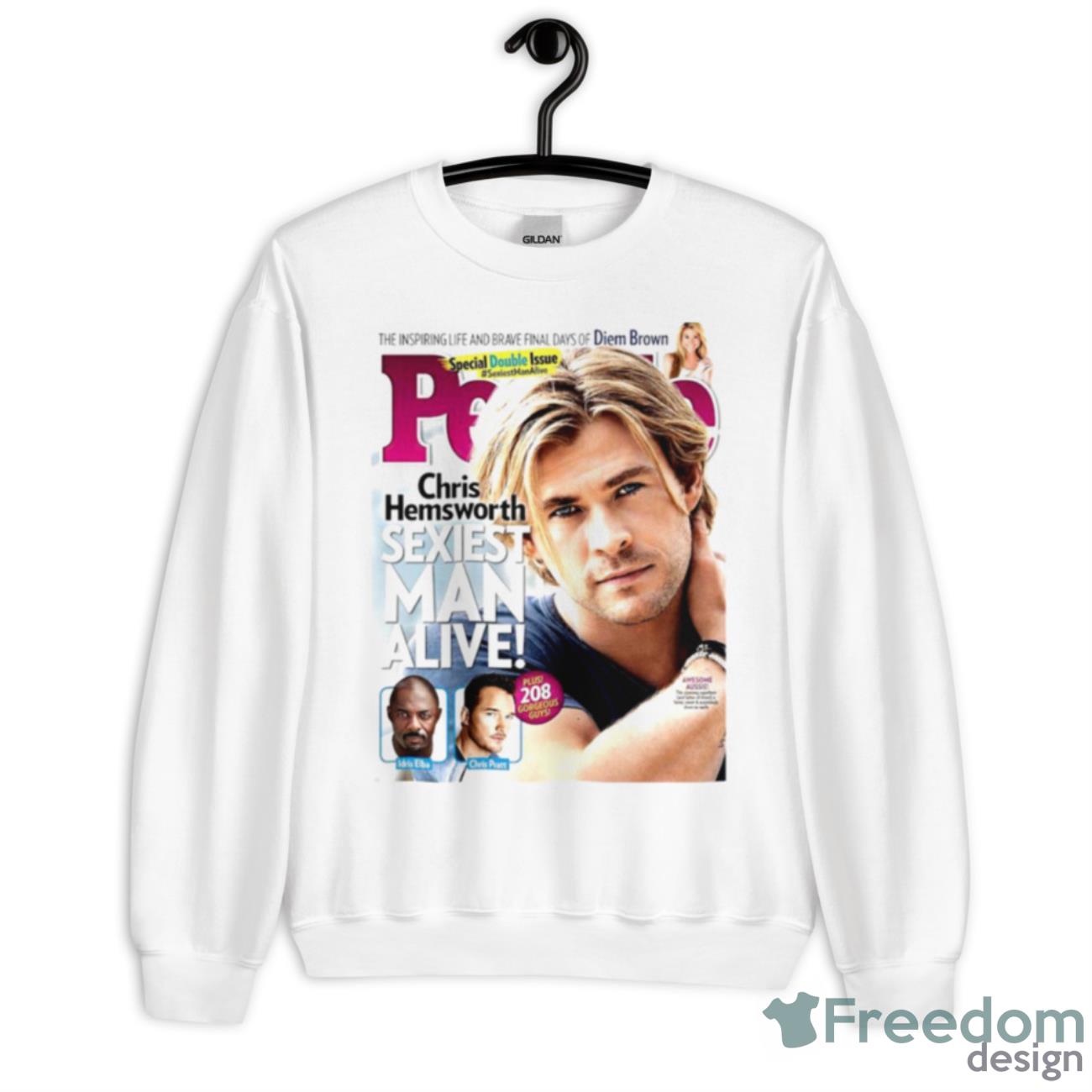 Chris Hemsworth Sexiest Man Alive Shirt - Unisex Heavy Blend Crewneck Sweatshirt