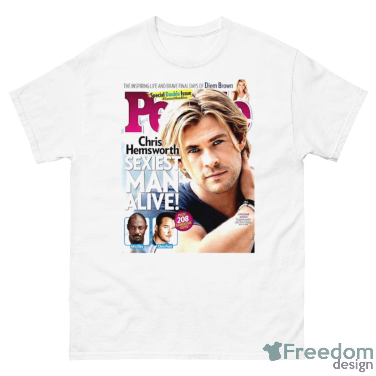 Chris Hemsworth Sexiest Man Alive Shirt - 500 Men’s Classic Tee Gildan