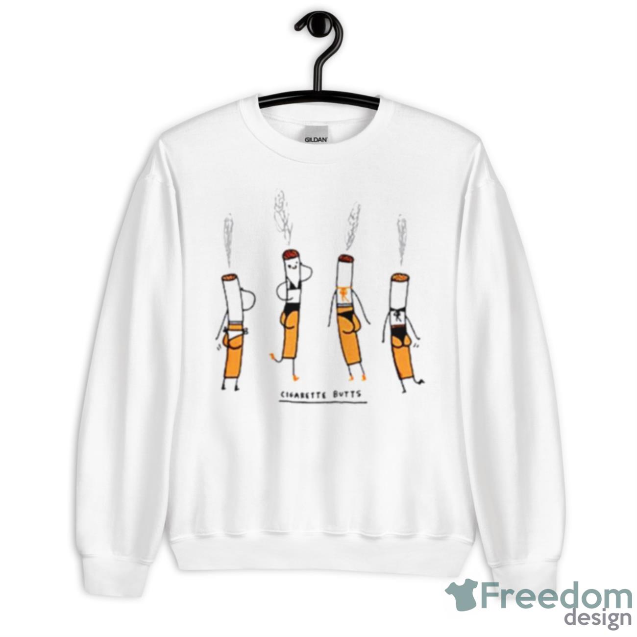 Cigarette Butts Meme Shirt - Unisex Heavy Blend Crewneck Sweatshirt