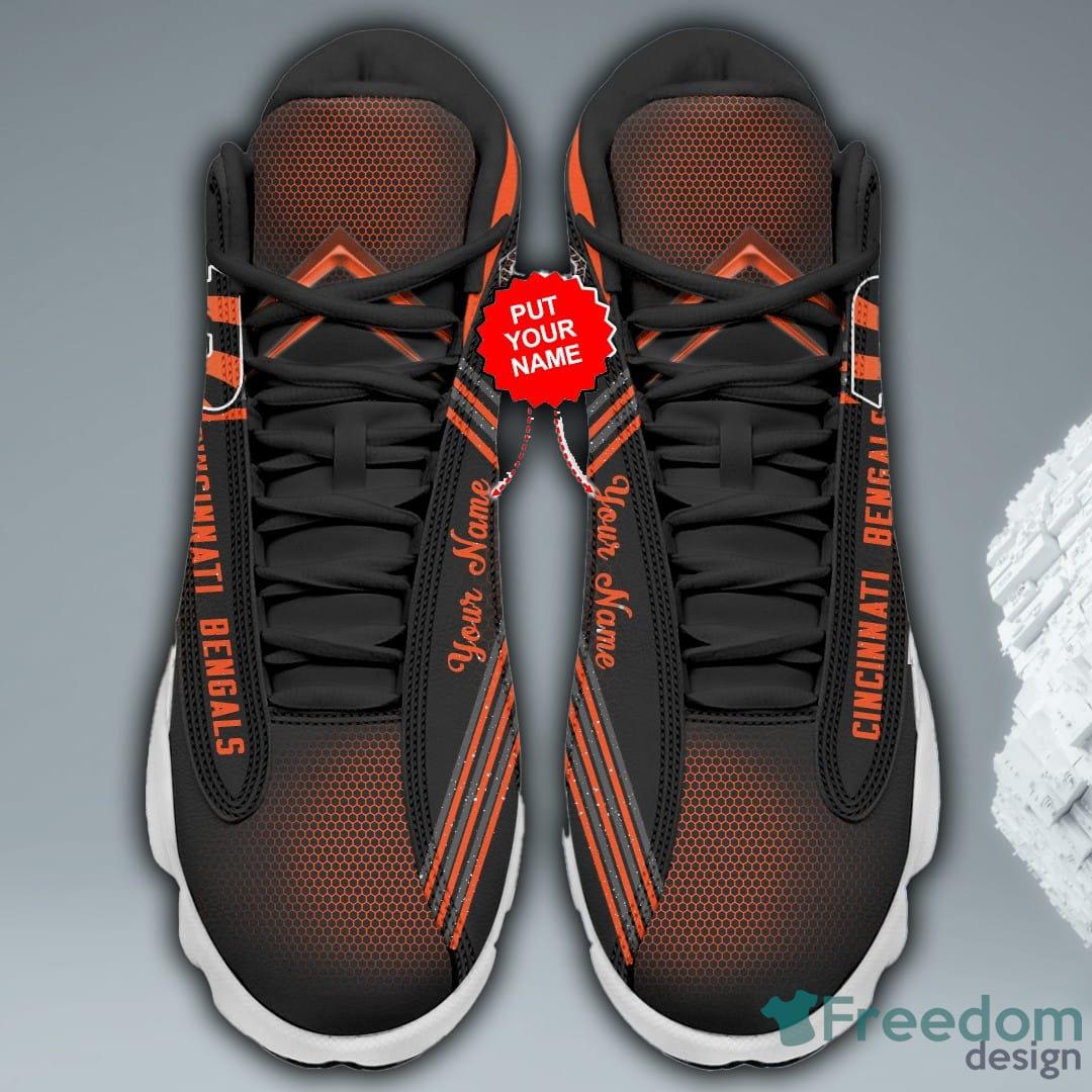 Cincinnati Bengals Orange Air Jordan 13 Shoes For Fans - Freedomdesign