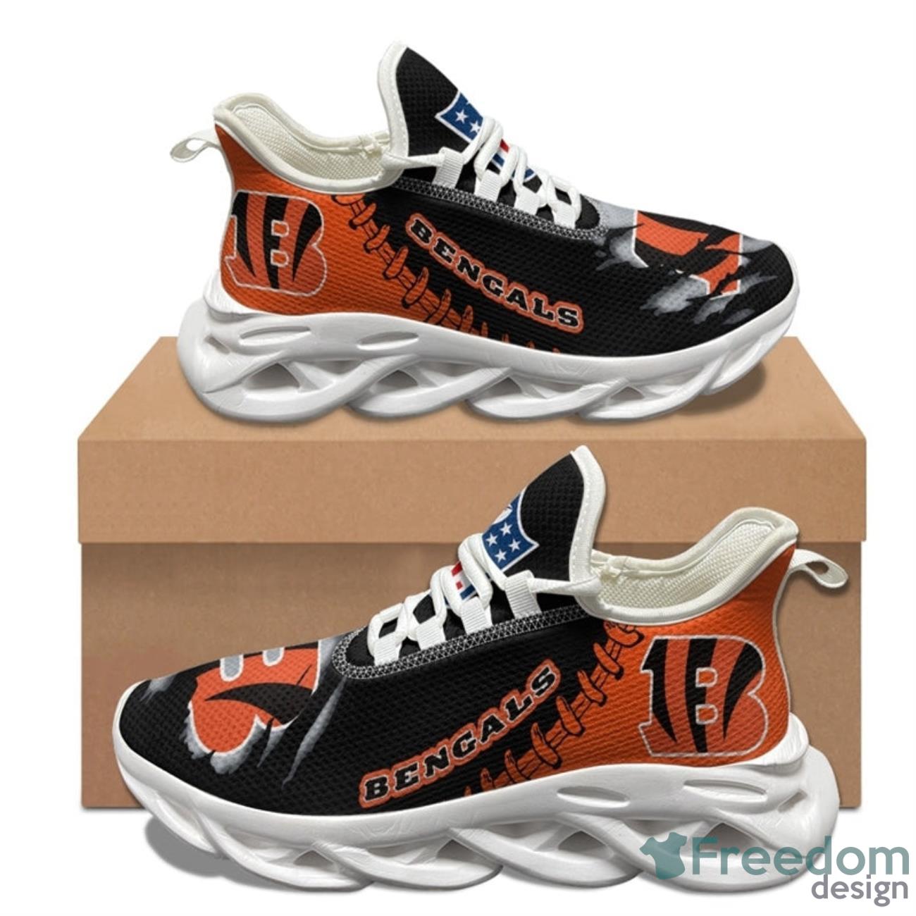 Cincinnati Bengals NFL Max Soul Sneakers Running Shoes Product Photo 2