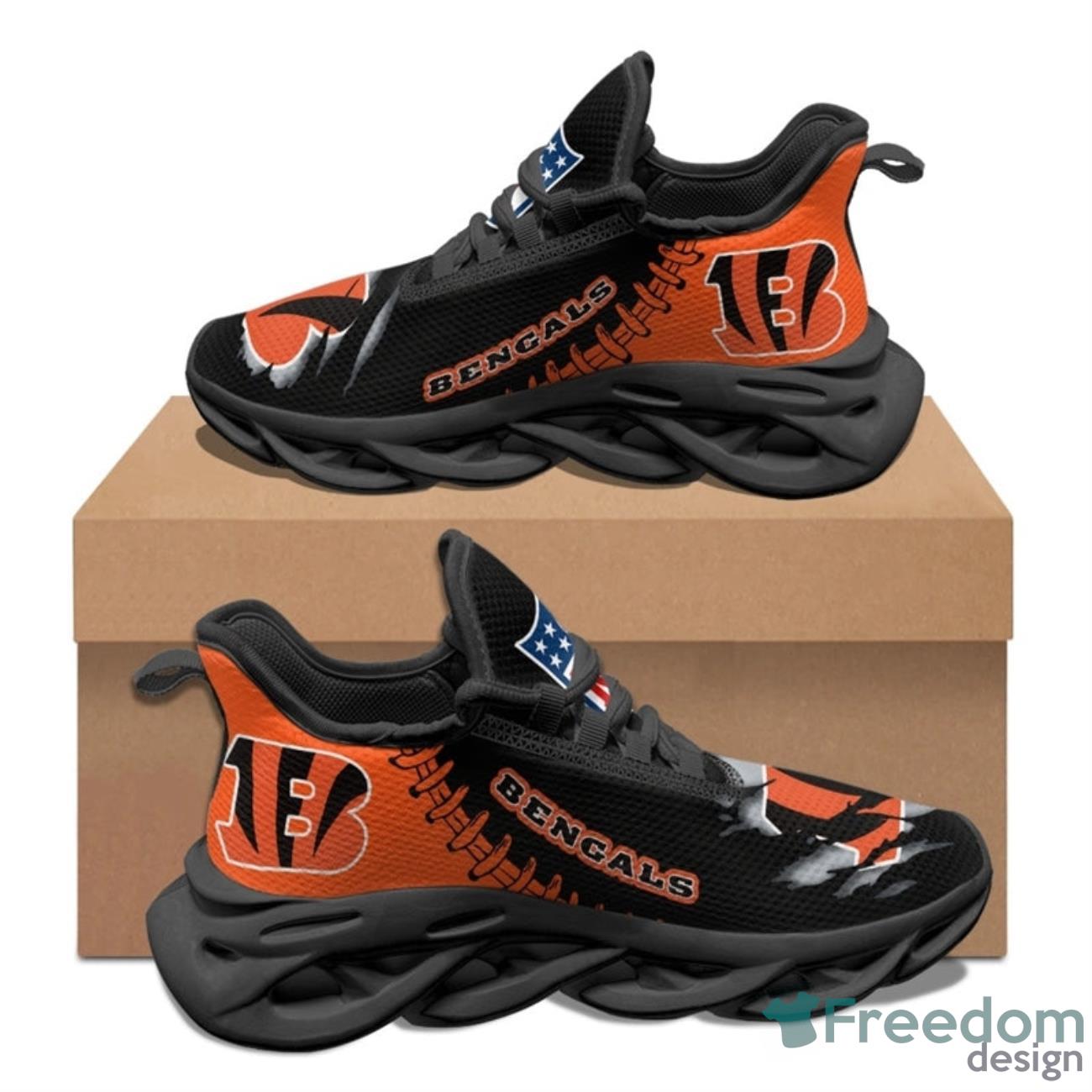 Cincinnati Bengals NFL Max Soul Sneakers Running Shoes Product Photo 1