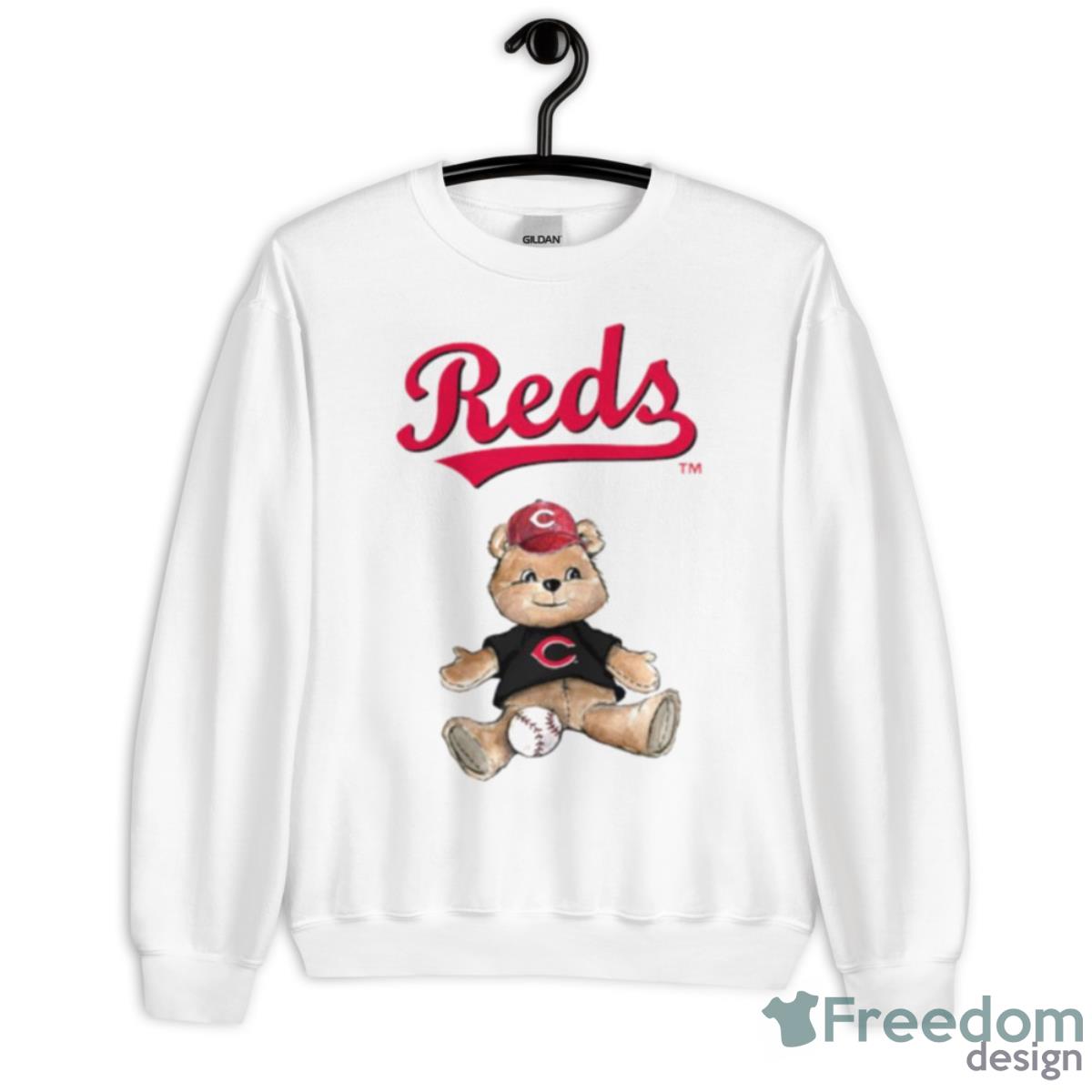 Cincinnati Reds Infant Teddy Boy Shirt - Unisex Heavy Blend Crewneck Sweatshirt