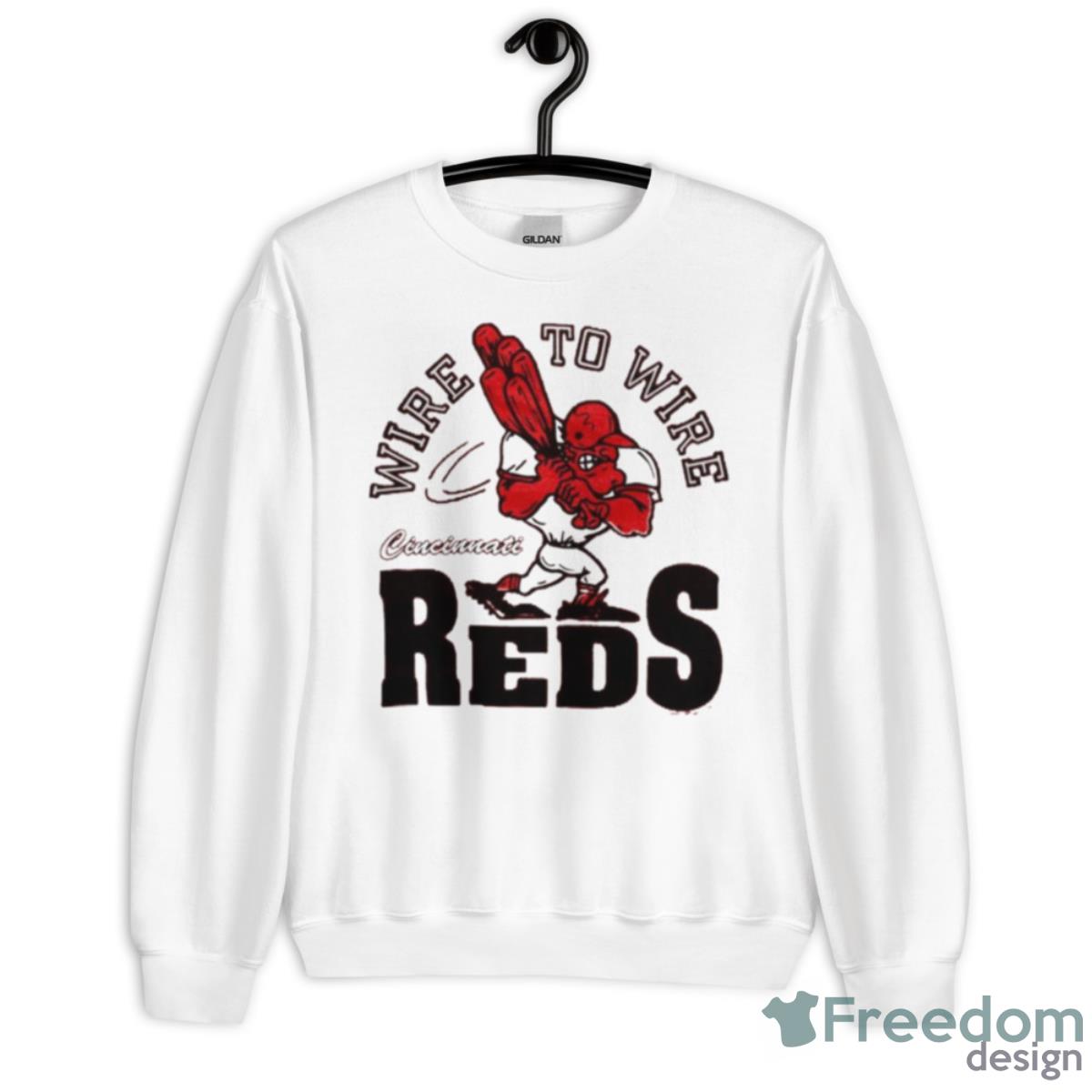 Cincinnati Reds Wire To Wire Shirt - Unisex Heavy Blend Crewneck Sweatshirt