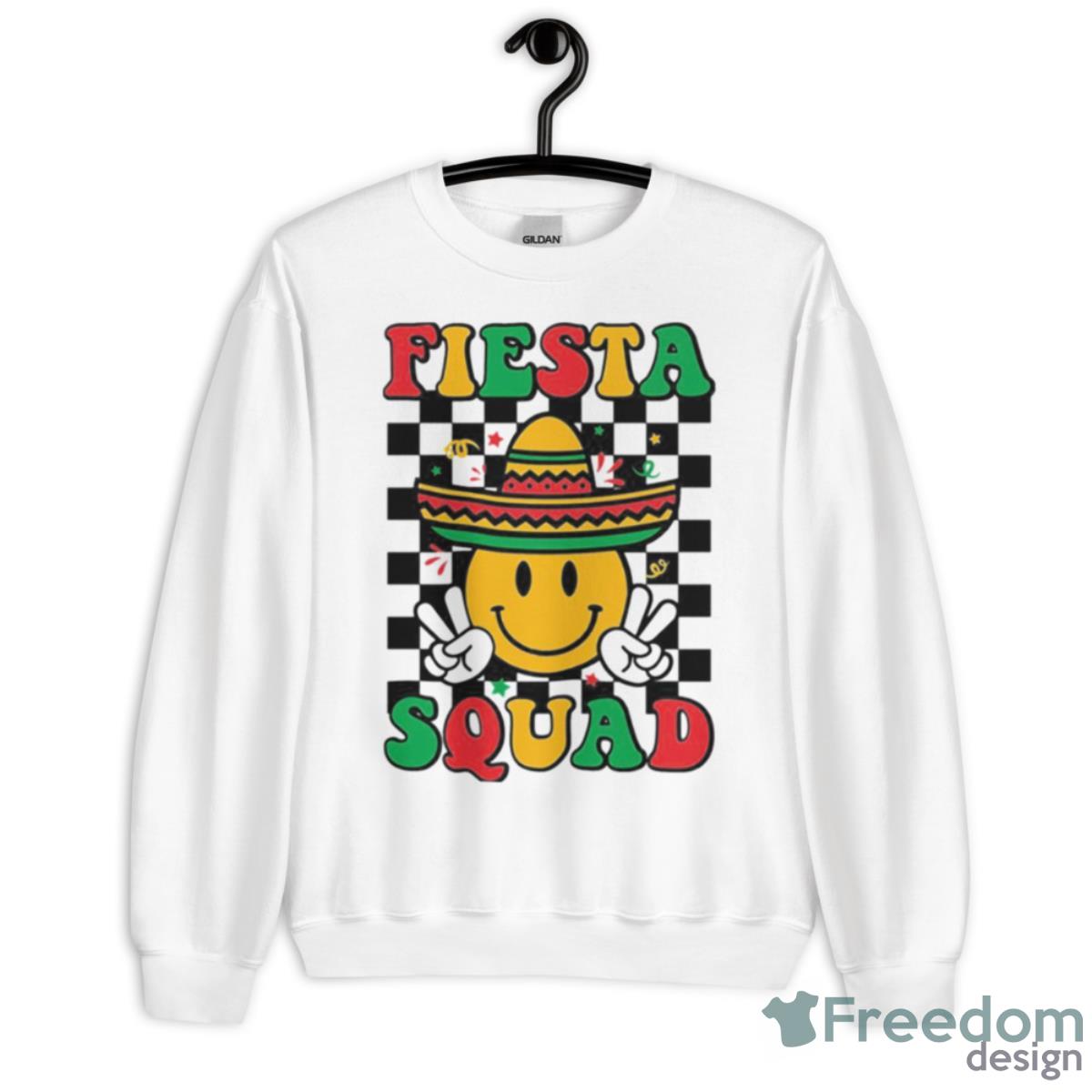 Cinco De Mayo Fiesta Squad Smile Face NBA Shirt - Unisex Heavy Blend Crewneck Sweatshirt