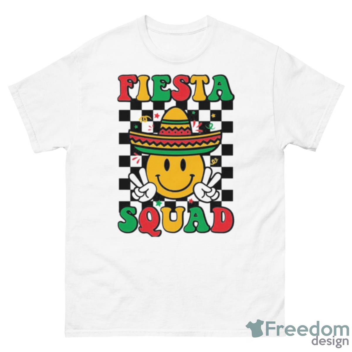 Cinco De Mayo Fiesta Squad Smile Face NBA Shirt - 500 Men’s Classic Tee Gildan