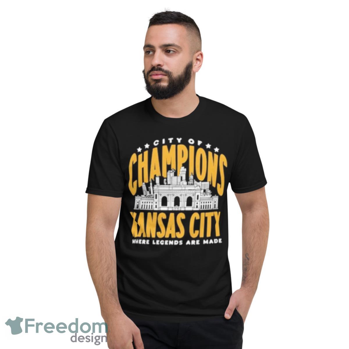 City Of Champions Kansas City Where Legends Are Made Shirt - Short Sleeve T-Shirt