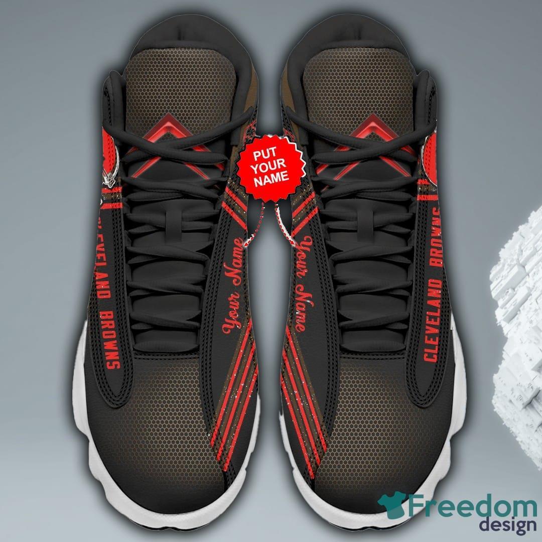 Cleveland Browns Air Jordan 13 Shoes Personalized Name