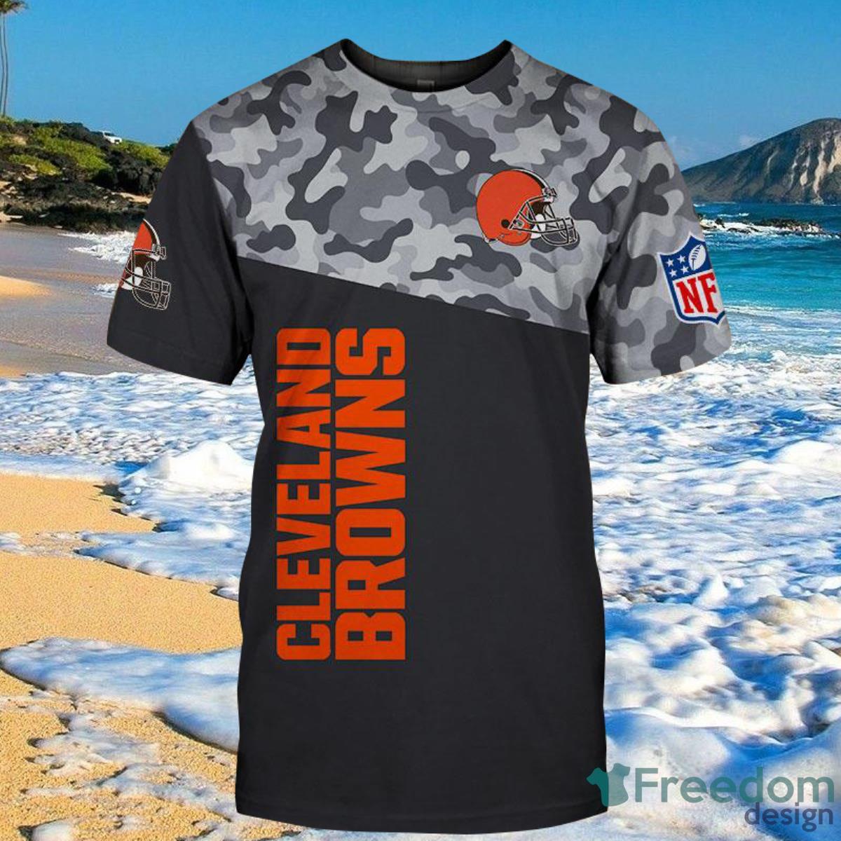 Cleveland Browns Military Shirt 3D For Men And Women - Freedomdesign