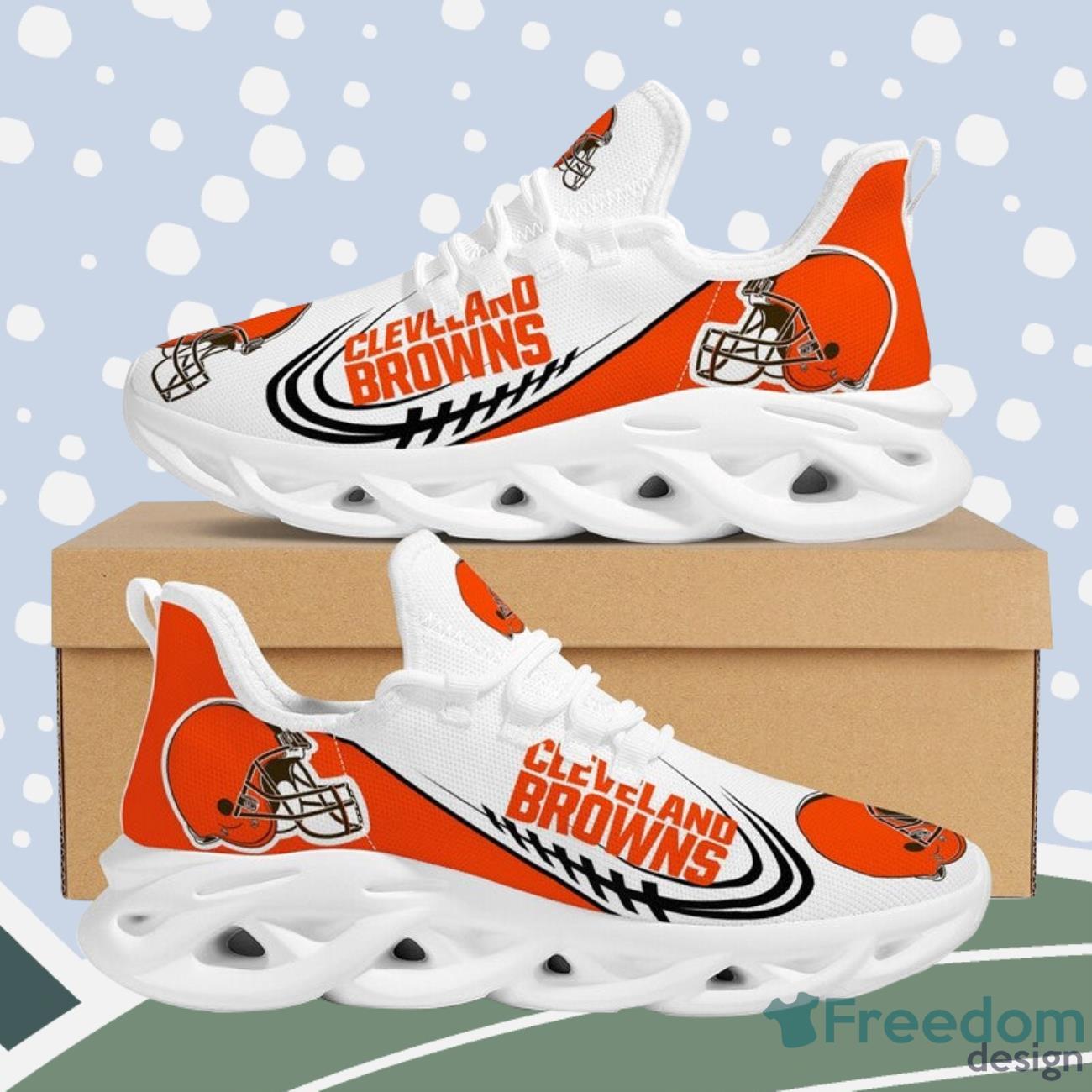 Cleveland Browns Nfl Max Soul Sneakers Sport Shoes - Freedomdesign