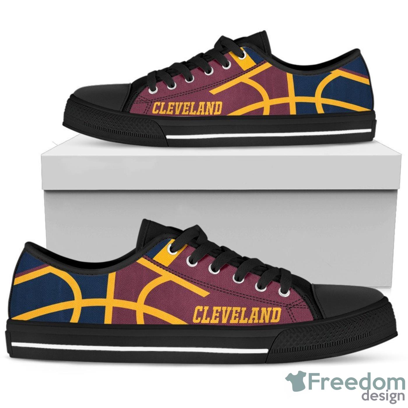 Cleveland Cavaliers Low Top Canvas Shoes For Men And Women Product Photo 1