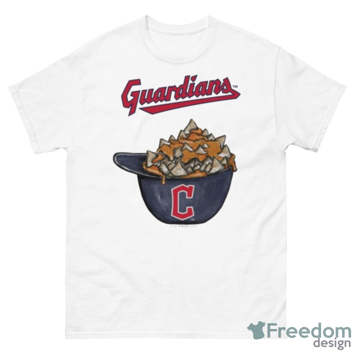 Cleveland Guardians Nacho HelmeShirt - 500 Men’s Classic Tee Gildan