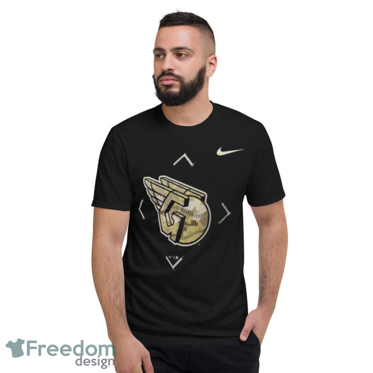 Cleveland Guardians Nike Camo Logo 2023 Shirt - Short Sleeve T-Shirt