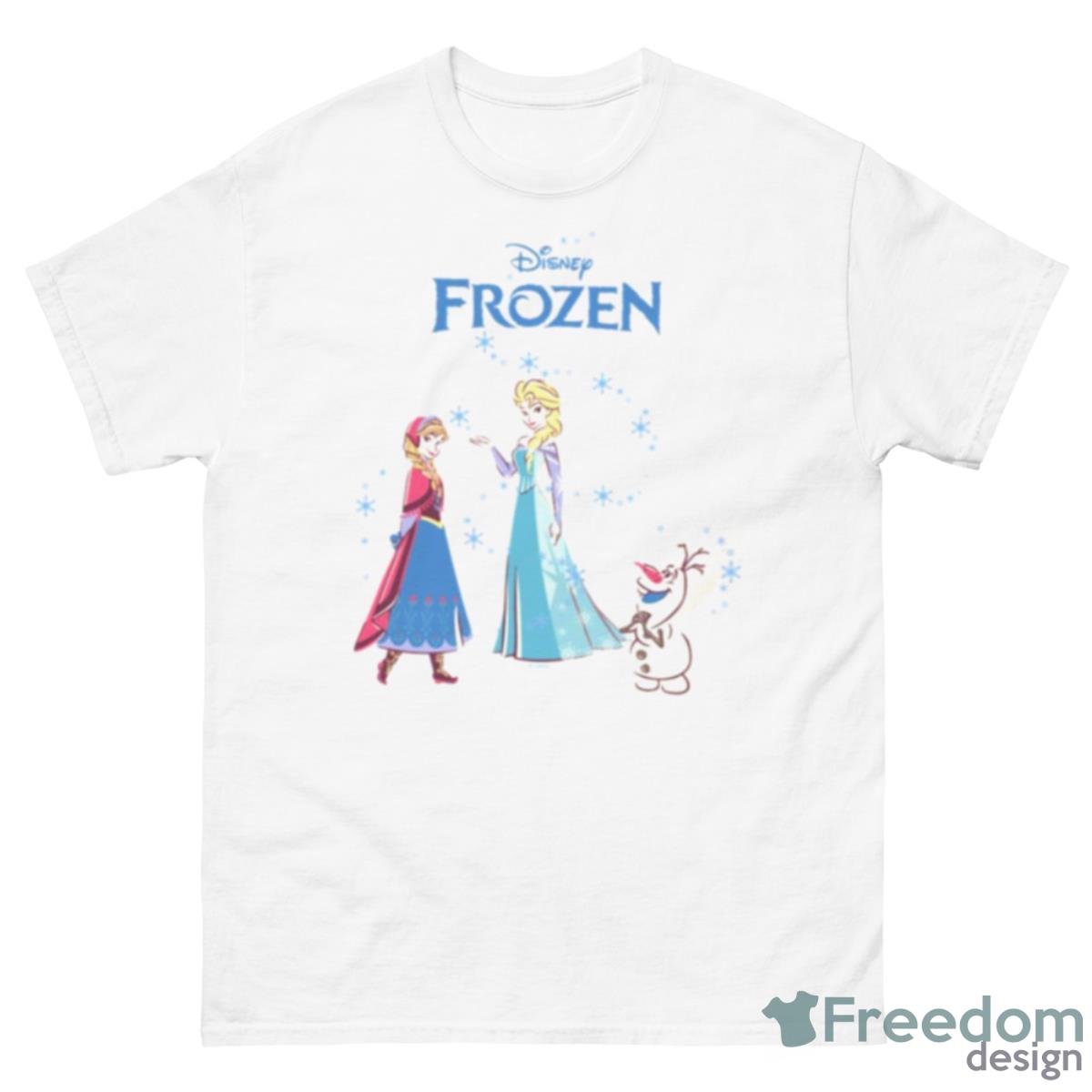 Colored Frozen Elsa Anna & Olaf Shirt - 500 Men’s Classic Tee Gildan