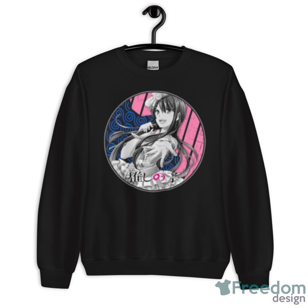 Colored Oshi No Ko Anime Girl Shirt - Unisex Crewneck Sweatshirt