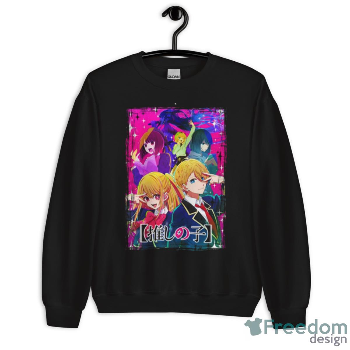 Comic Style Ai Hoshino Oshi No Ko Kawaii Shirt - Unisex Crewneck Sweatshirt