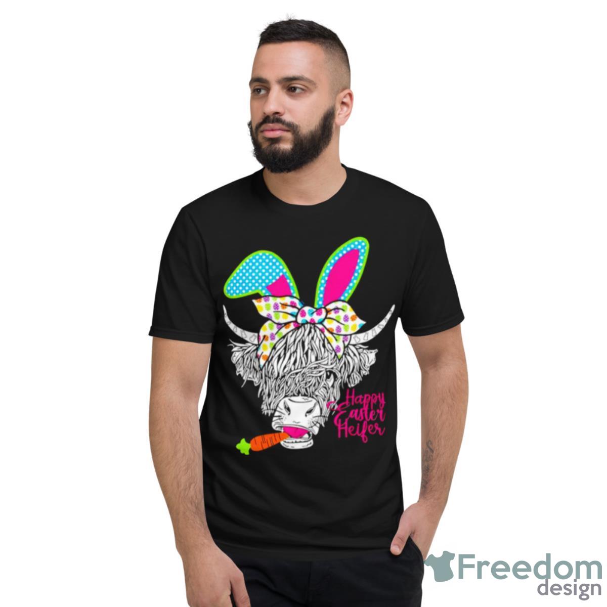 Cow Happy Easter Heifer Shirt - Short Sleeve T-Shirt