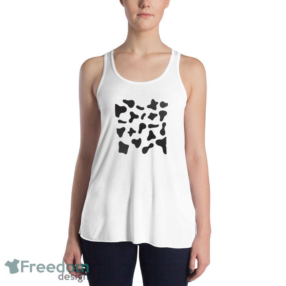 Cow Print pattern design polo white vintage T shirts gift for mens and womens - 8800 Womens Flowy Racerback Tank Cow Print pattern design polo white vintage T shirts gift for mens and womens - 8800 Womens Flowy Racerback Tank