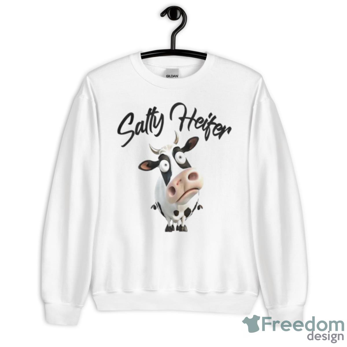 Cow Salty Heifer Shirt - Unisex Heavy Blend Crewneck Sweatshirt