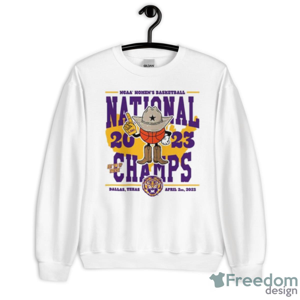 Cowboy LSU Tigers 2023 NCAA National Champions Shirt - Unisex Heavy Blend Crewneck Sweatshirt