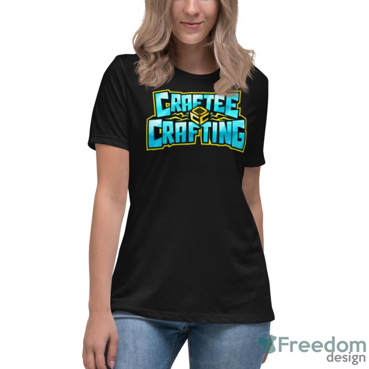 Creftee Crafting Ice Logo Shirt - Womens Relaxed Short Sleeve Jersey Tee Creftee Crafting Ice Logo Shirt - Womens Relaxed Short Sleeve Jersey Tee