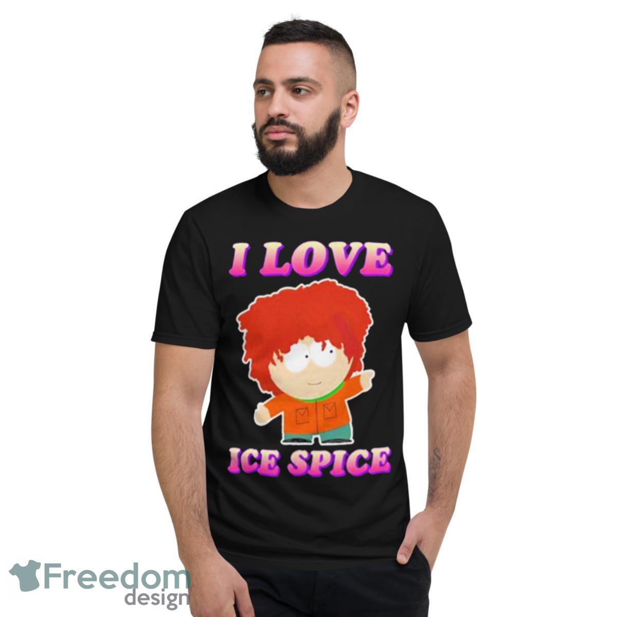 Cringeytees I Love Ice Spice Kyle Broflovski Shirt - Short Sleeve T-Shirt