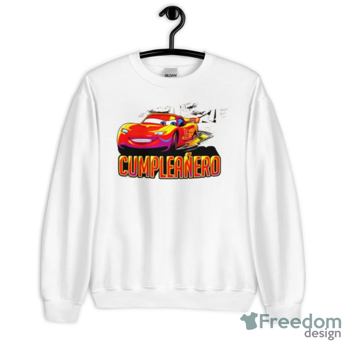 Cumpleanero Birthday Pixar Cars Lightning Mcqueen Shirt - Unisex Heavy Blend Crewneck Sweatshirt