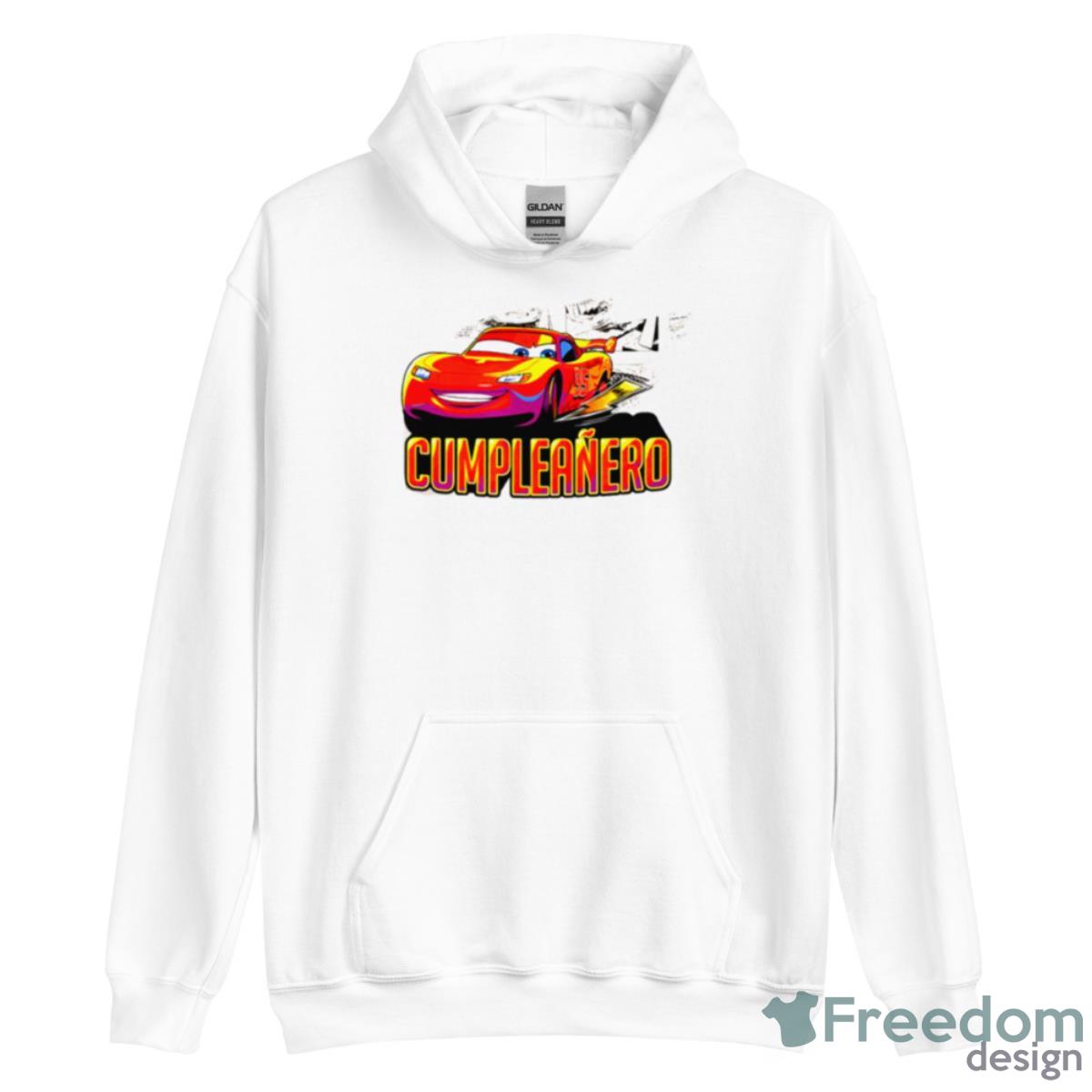 Cumpleanero Birthday Pixar Cars Lightning Mcqueen Shirt image Cumpleanero Birthday Pixar Cars Lightning Mcqueen Shirt - Unisex Heavy Blend Hooded Sweatshirt