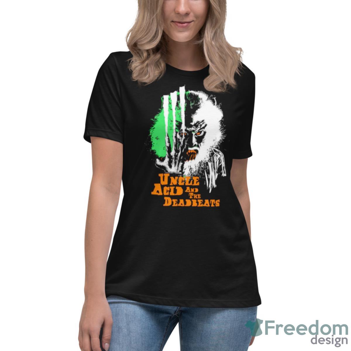 Curse In The Trees Uncle Acid & The Deadbeats Shirt - Womens Relaxed Short Sleeve Jersey Tee Curse In The Trees Uncle Acid & The Deadbeats Shirt - Womens Relaxed Short Sleeve Jersey Tee