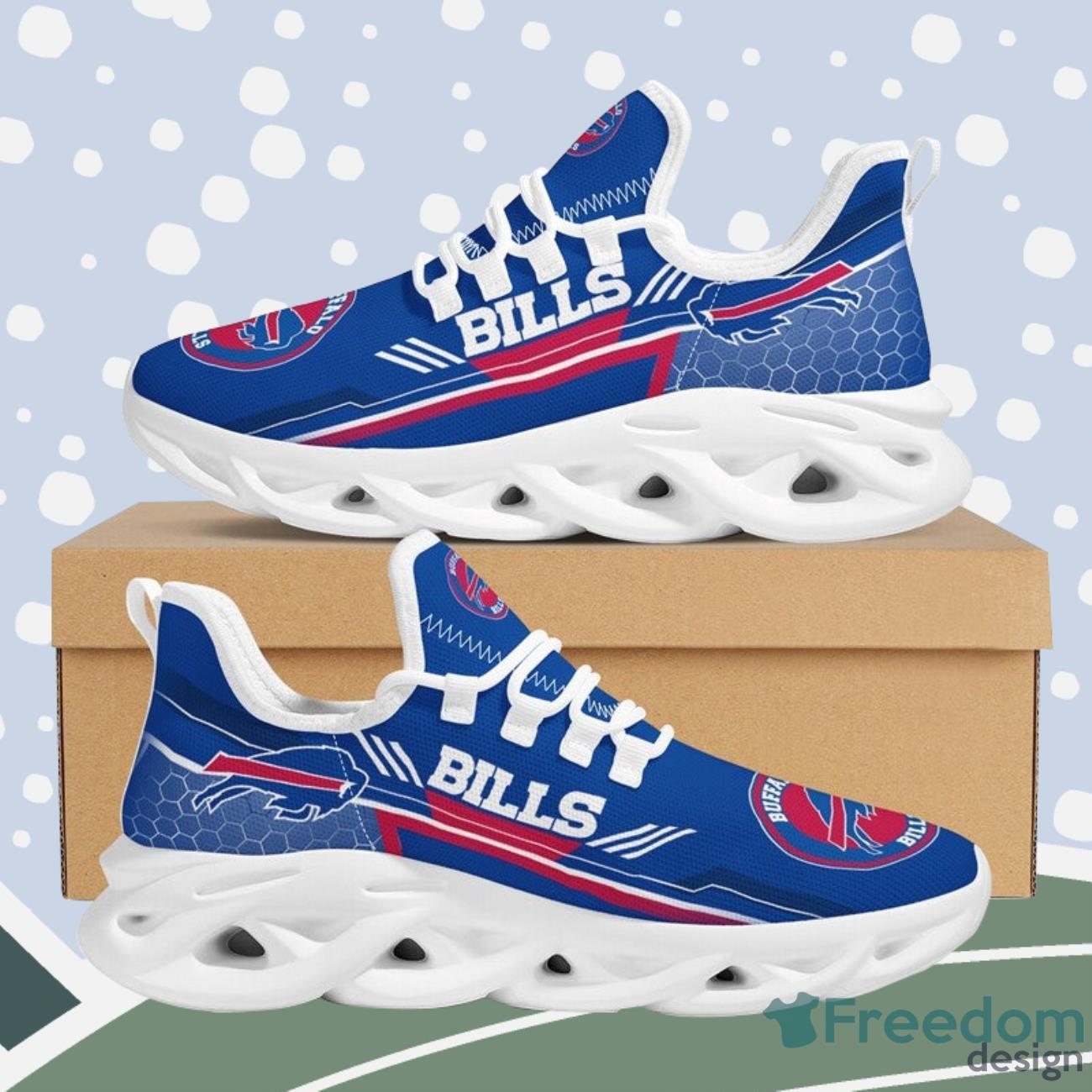 NFL Buffalo Bills Max Soul Sneaker Running Shoes - Freedomdesign