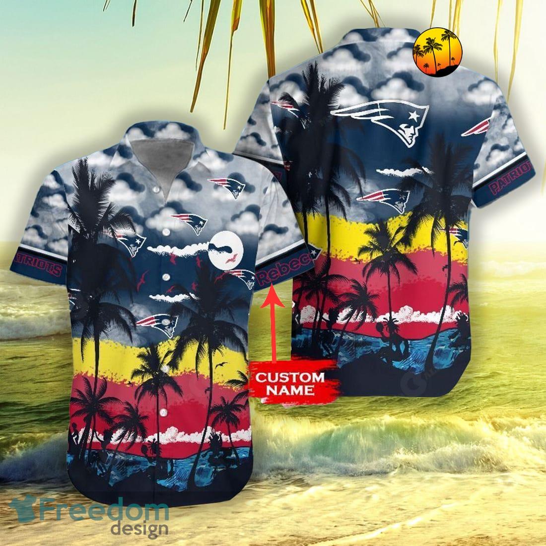 Custom Name New England Patriots NFL Gift For Fan 3D Hawaiian Shirts -  Freedomdesign