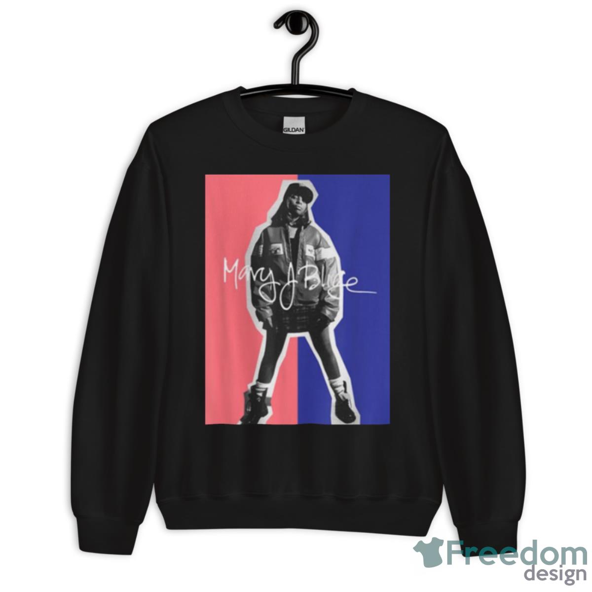 Cut Out Photo Mary J Blige Shirt - Unisex Crewneck Sweatshirt