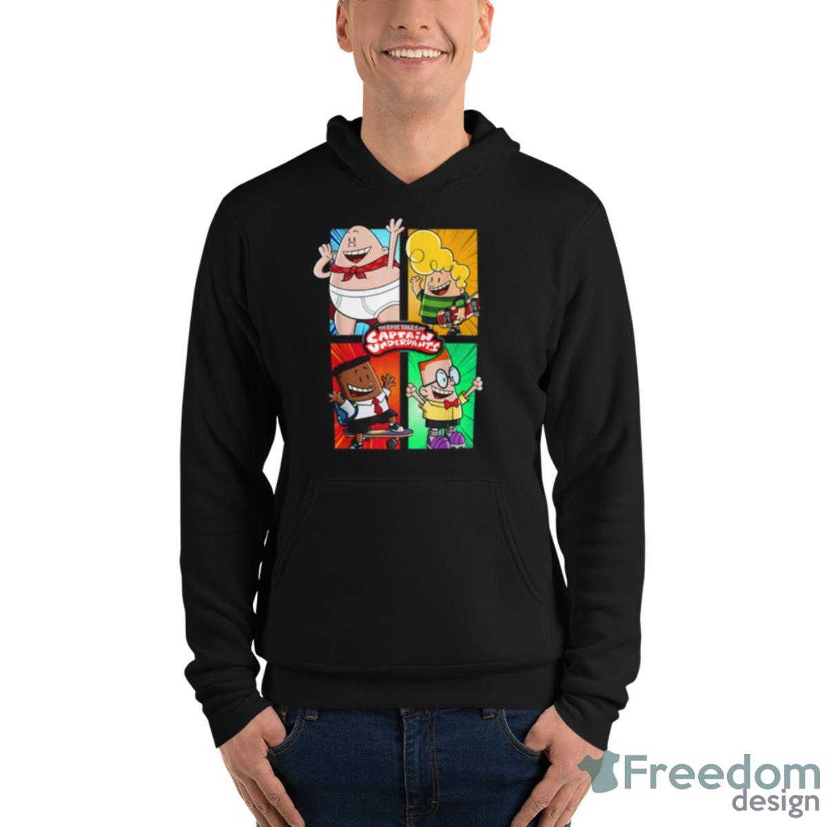 Cutfem4sf Graphic Captain Underpants Colored Shirt - Unisex Fleece Pullover Hoodie Cutfem4sf Graphic Captain Underpants Colored Shirt - Unisex Fleece Pullover Hoodie