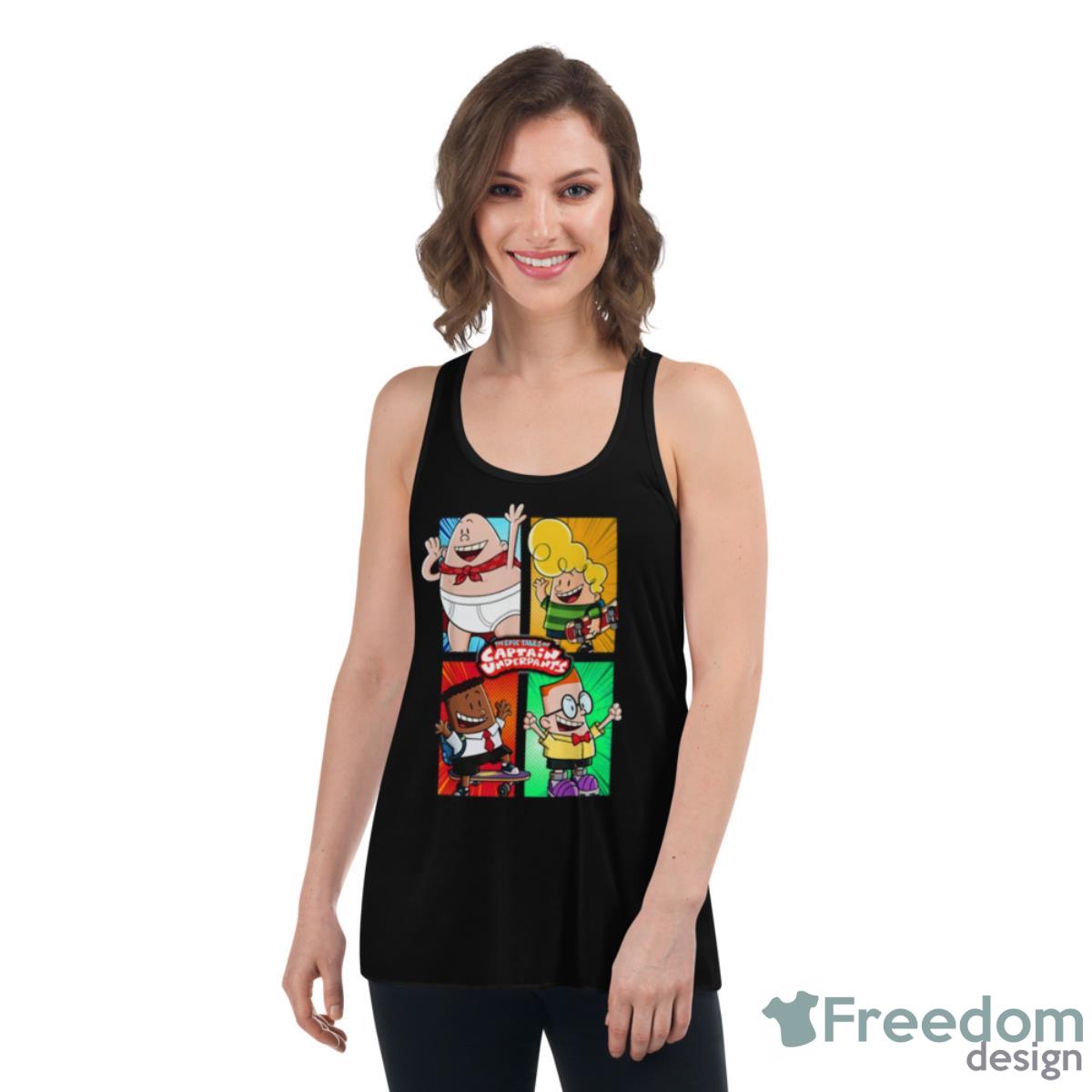 Cutfem4sf Graphic Captain Underpants Colored Shirt image Cutfem4sf Graphic Captain Underpants Colored Shirt