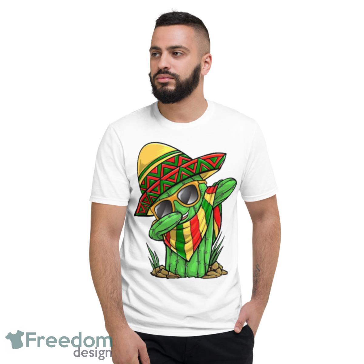 Dabbing Cactus Cinco De Mayo Shirt - Short Sleeve T-Shirt