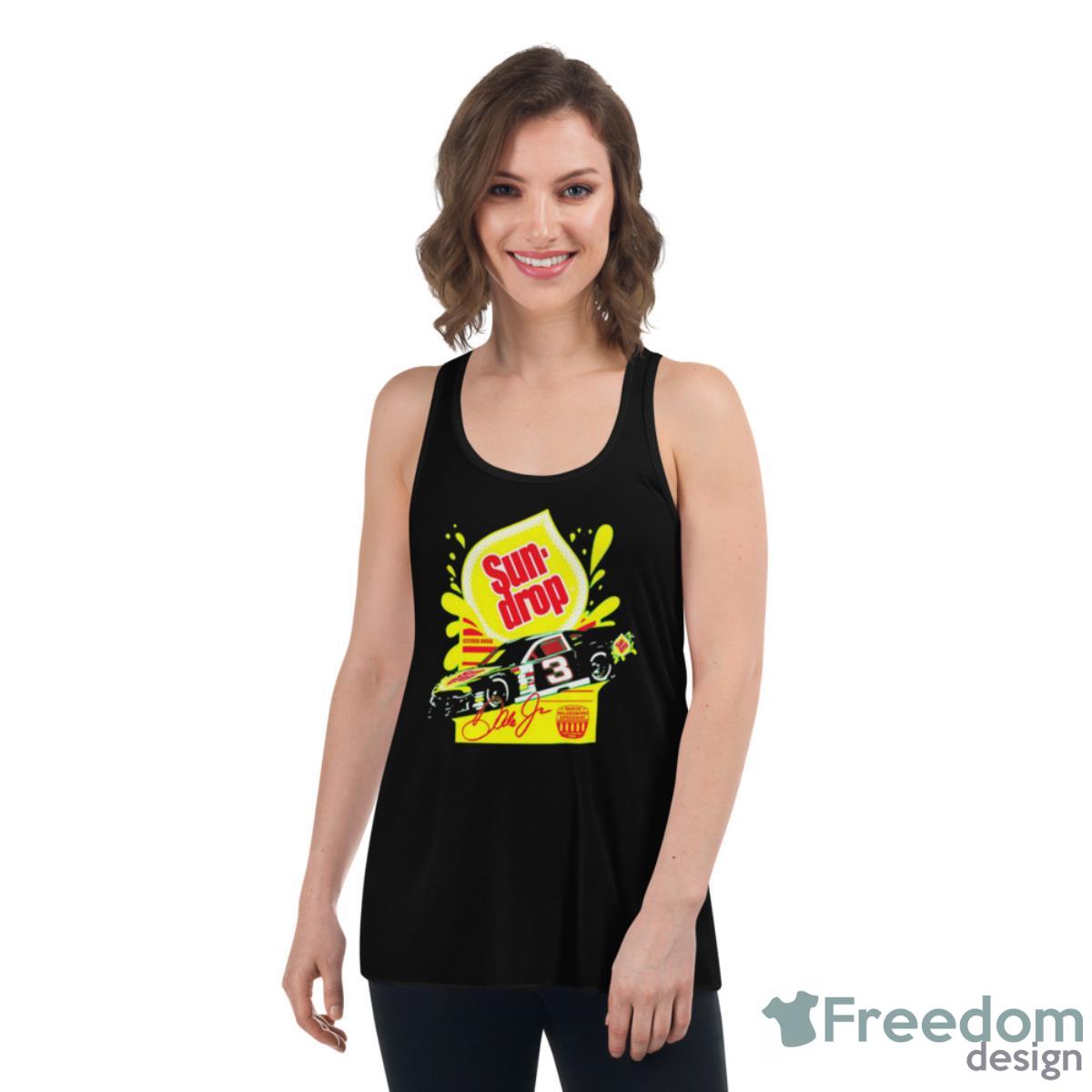 Dale Earnhardt Jr. JR Motorsports Sun Drop Car Signature Shirt - Womens Flowy Racerback Tank Dale Earnhardt Jr. JR Motorsports Sun Drop Car Signature Shirt - Womens Flowy Racerback Tank
