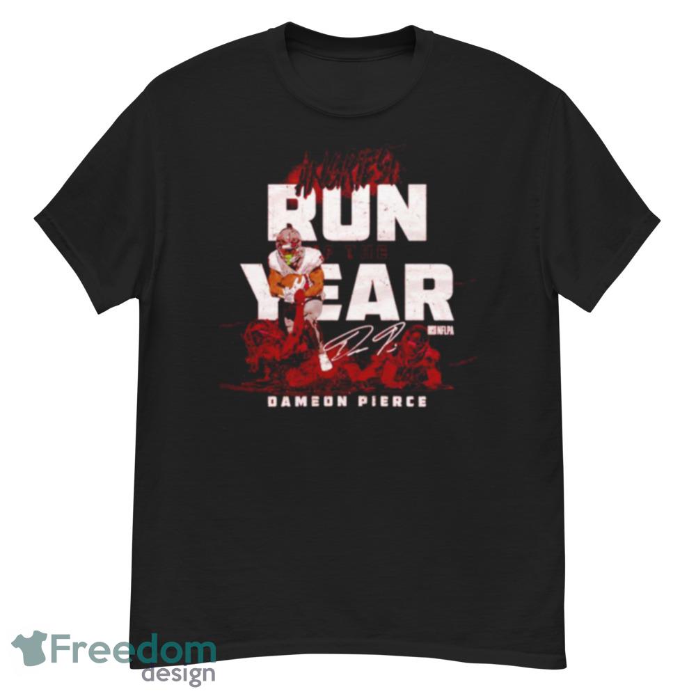Dameon Pierce Houston Angriest Run Of The Year Signature Shirt - Unisex Crewneck Sweatshirt