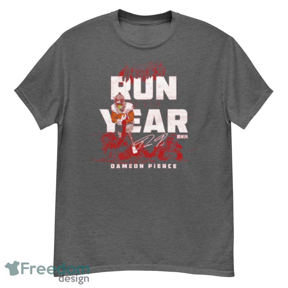 Dameon Pierce Houston Angriest Run Of The Year Signature Shirt - Short Sleeve T-Shirt