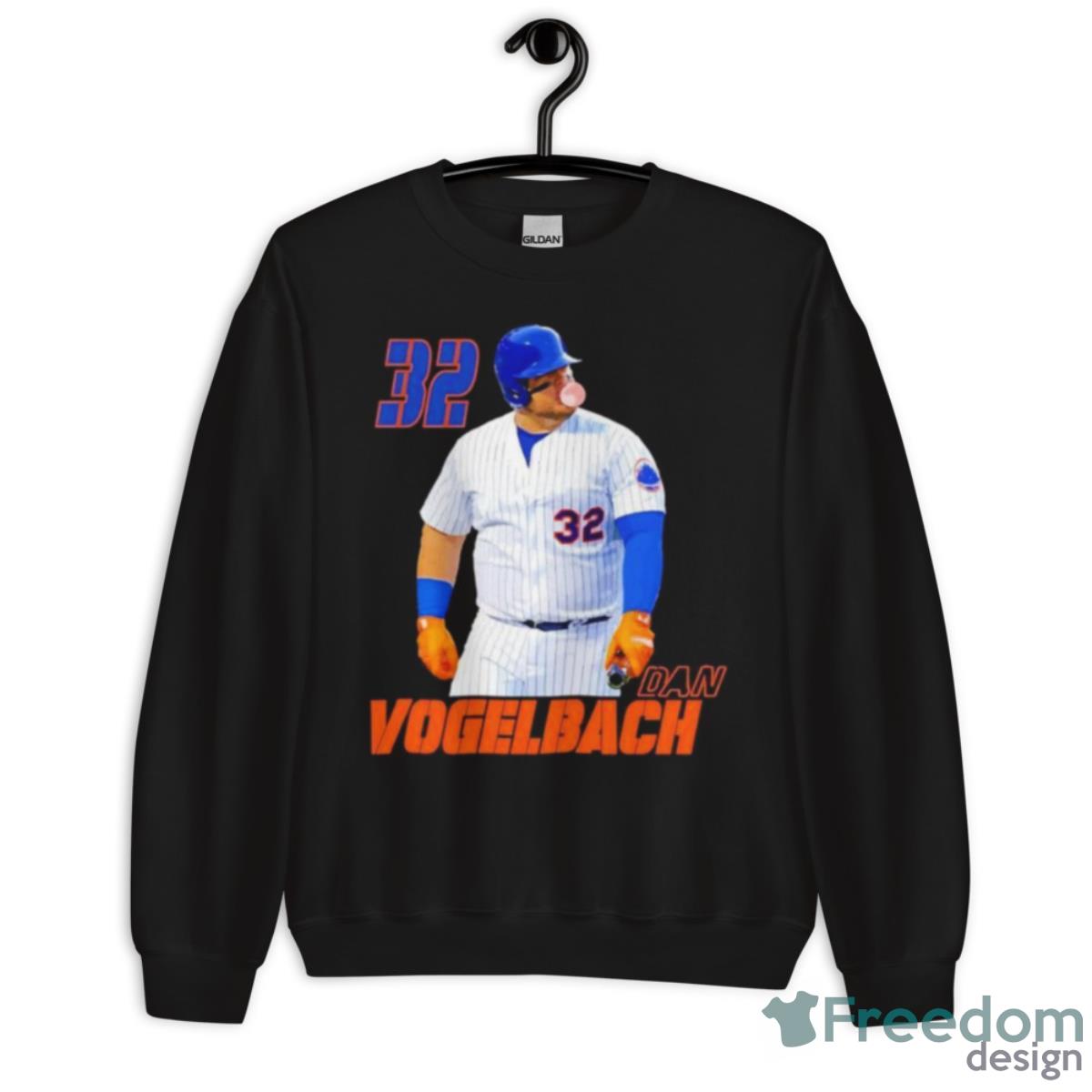 Daniel Vogelbach 32 New York Mets Blowing Gum Shirt - Unisex Crewneck Sweatshirt