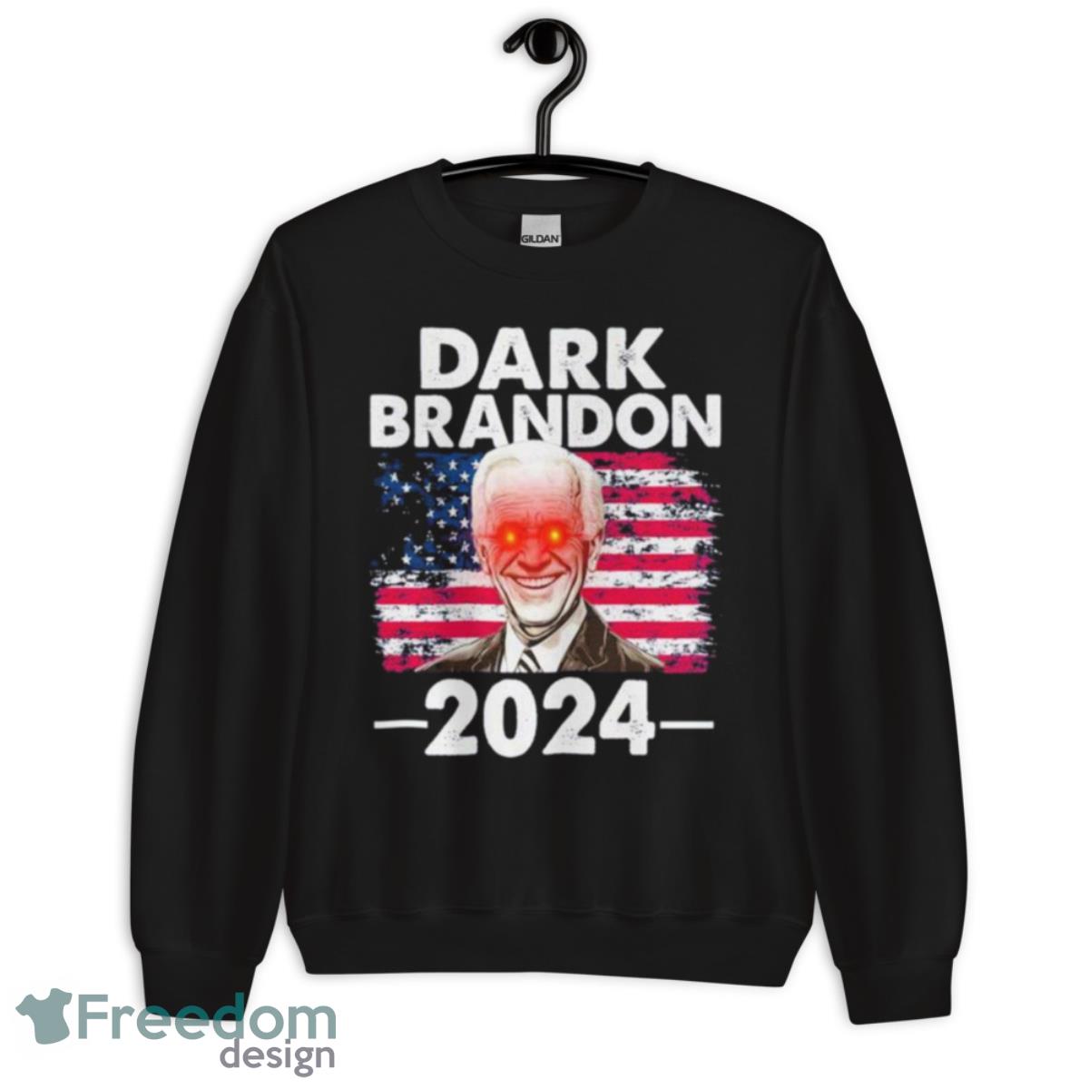 Dark Brandon Biden 2024 President Election America Flag Shirt - Unisex Crewneck Sweatshirt Dark Brandon Biden 2024 President Election America Flag Shirt - Unisex Crewneck Sweatshirt