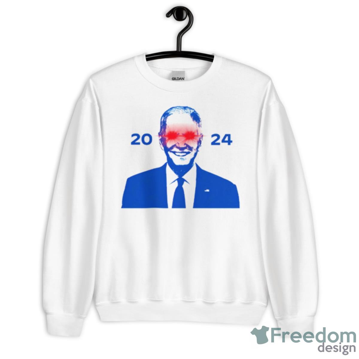 Dark Joe Biden 2024 Shirt - Unisex Heavy Blend Crewneck Sweatshirt