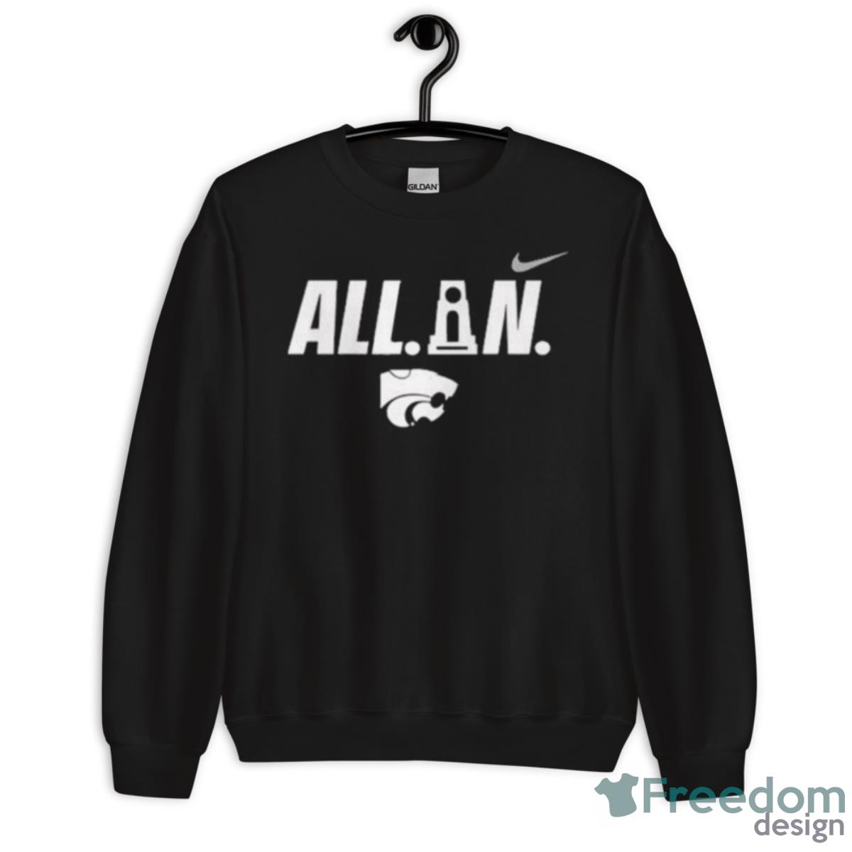 David N’Guessan Wearing All In KStateMBB Shirt - Unisex Crewneck Sweatshirt